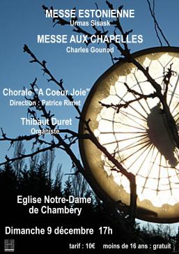 MESSE AUX CHAPELLES DE GOUNOD et MESSE ESTONIENNE DE SISACK